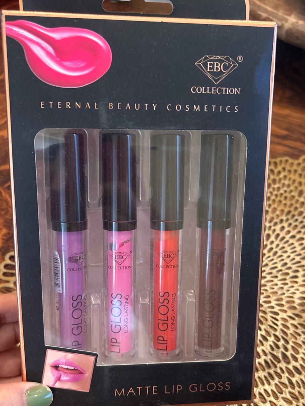 NIB Eternal Beauty Cosmetics lip gloss set